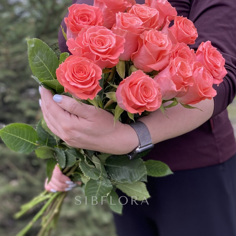 Букет из 15 роз «Amsterdam» (Эквадор), 50 см 2