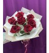Букет «Букет из 7 красных роз в оформлении» 4