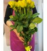 Букет розовых роз «15 желтых роз 80 см» 1