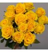 Букет розовых роз «15 желтых роз 50см» 3