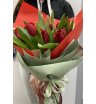 15 бахромчатых красных тюльпанов 1