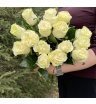 Букет из 15 белых роз «Mondial» (Эквадор), 50 см 2