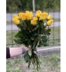 Букет из 15 желтых роз, Эквадор, 50 см