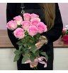 Букет из 9 розовых роз 50 см ( Эквадор) 2