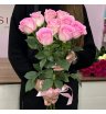 Букет из 9 розовых роз 50 см ( Эквадор)