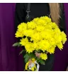 Букет  «5 желтых хризантем» 2