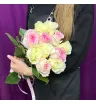 Букет из бело-розовых роз «Ласковая акварель 2» 1