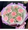 Букет с диантусами «Розовая симфония» 3
