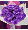 Букет с хризантемами Сиреневые небеса