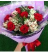 Букет «Розы с альстромерией»